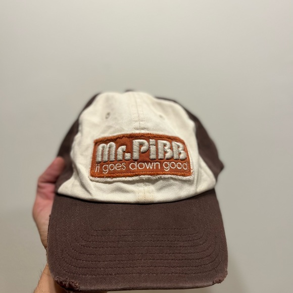 Mr. Pibb distressed SnapBack hat - Picture 3 of 7